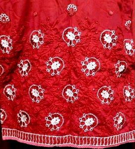 Maroon Embroidered Kurti ❤️