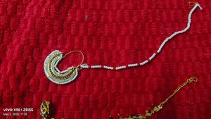Indian Nath Nose Ring with Chain