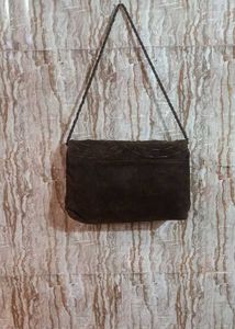 Vintage Suede Shoulder Bag