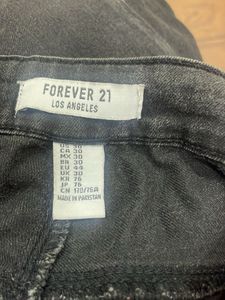 Forever 21 Black High-Waisted Jeans