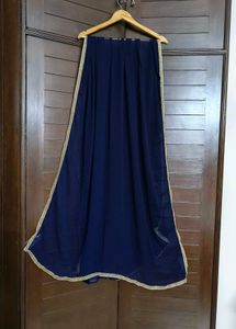 Women Navy Blue Ethnic Print Sleeveless Kurta Set