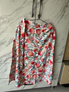 Floral Print A line Skirt
