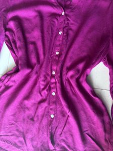 Purple long sleeve blouse/shirt