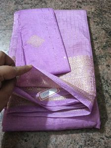Elegant Lavender Saree
