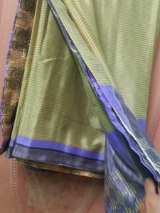 Lavender &amp; Beige Saree