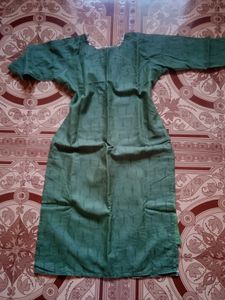 Green Printed Kurta Set