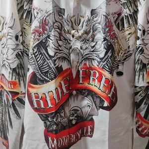 Men&#39;s Full Sleeve Dimond Print Shirt (Size - 2XL)