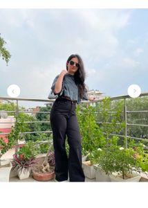 H&amp;M Wide Leg Twill Jeans/ Trouser