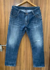 Mens Straight Fit Denim Jeans