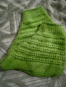 Green Knit Socks