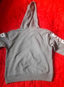 Grey Crop Top Hoodie Women&#39;s Casual Winter Wear M