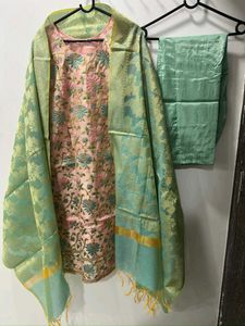 Elegant Embroidered Pant Suit