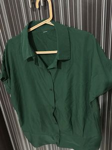 Green Button-Down Shirt