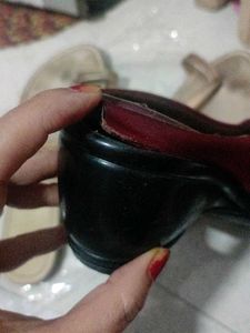 Rose Gold And Maroon Flats