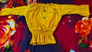 Yellow Blouse with Buttons