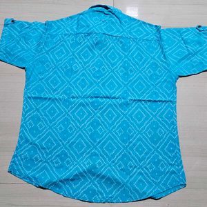 ZARA Blue Patterned Shirt