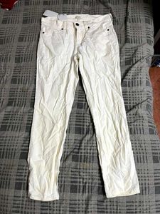 White Straight Fit Jeans