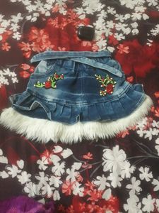 😱 Baby Girls Blue Skirt👌👍🤩