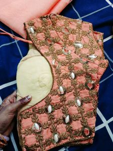Saree With Stitch Blouse