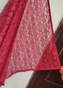NET  SAREE 🥻 IN A ROSE 🌹 COLOUR
