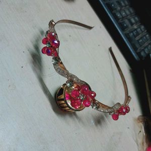 Red Beaded Headband