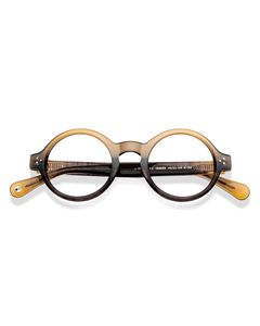Grey Yellow Full Rim Round John Jacobs Rich Acetat