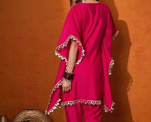 Pink Embroidered Kurta Set