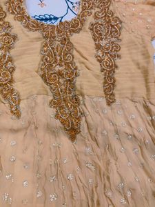 Elegant Peach Anarkali