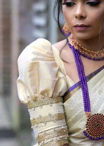 Designer Golden Blouse