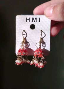Set of 4 - Jhumka Earrings with Pearls