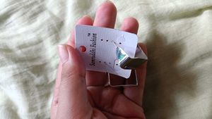 Square Silver Earrings