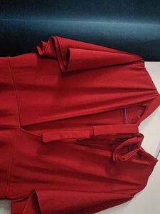 Elegant Maroon  Midi Dress