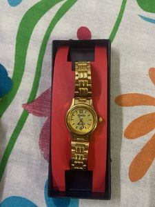 Vintage Ajantha Quartz Gold-Tone Watch