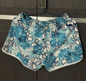 Light Blue Floral Shorts | Like New