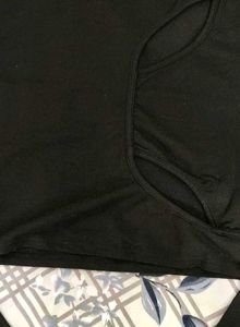Black Cut-Out Long-Sleeve Crop Top