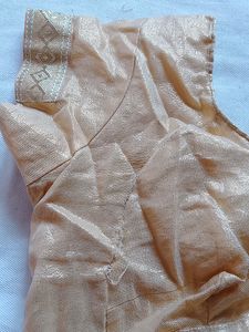 Golden Xxl Blouse Beautiful Sequence Structure Astar Katori Blouse