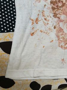 Floral Print T-Shirt Y2K Style