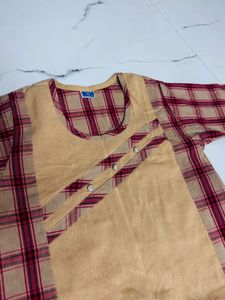 Beige Woman Kurti
