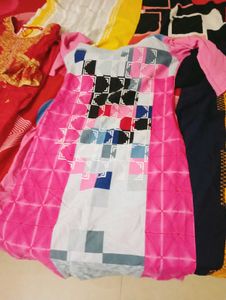 5 kurti 4. crape and handwork kurt