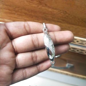 Pure Silver Rhodium Polish hand Bracelet