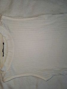 White Sleeveless Top