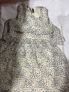 Heart Print Chiffon Dress