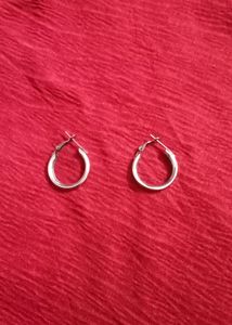 Stylish Silver Hoop Earrings, Rajasthani Look