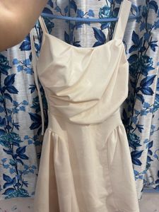 Elegant Cream Mini Dress