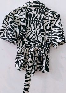 Patterned Crop Top