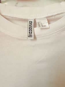 H&amp;M White Oversized Tee - Size S