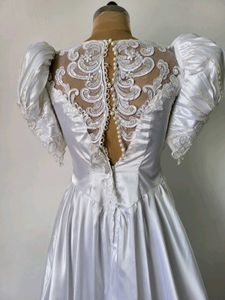 Vintage Satin Wedding Gown