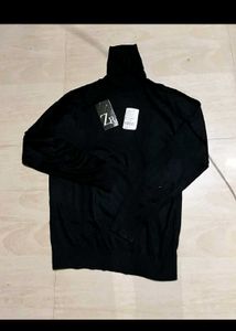 Zara Black Turtleneck Sweater