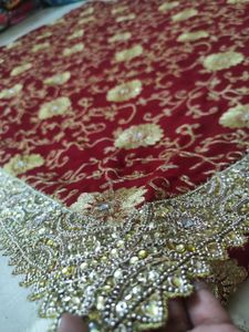 Red ♥️ Saree Beautiful Work