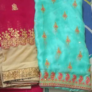 2 Combo Sarees So Beautiful